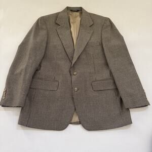 Vintage Nordstrom 40R Houndstooth Blazer Jacket Sport‎ Suit Coat